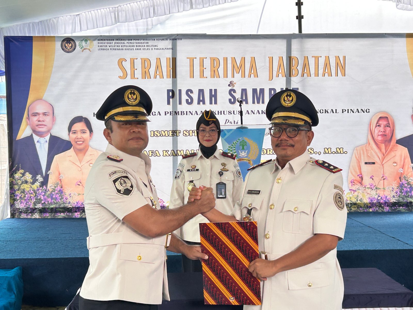 Estafet Kepemimpinan Kepala LPKA Pangkalpinang Berganti, Kakanwil Ade : Tingkatkan Pelayanan dan Inovasi
